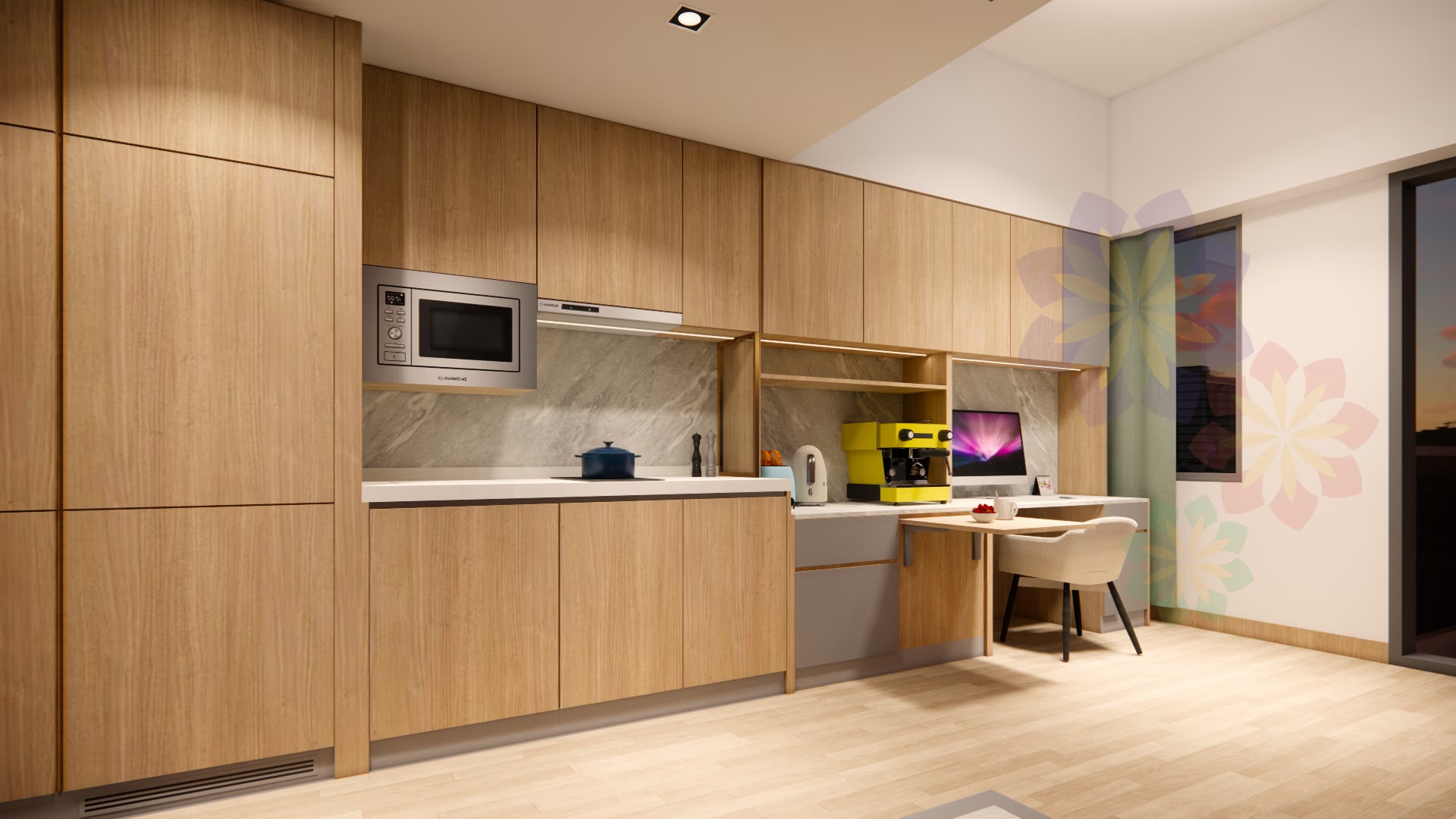 儲物櫃連工作枱