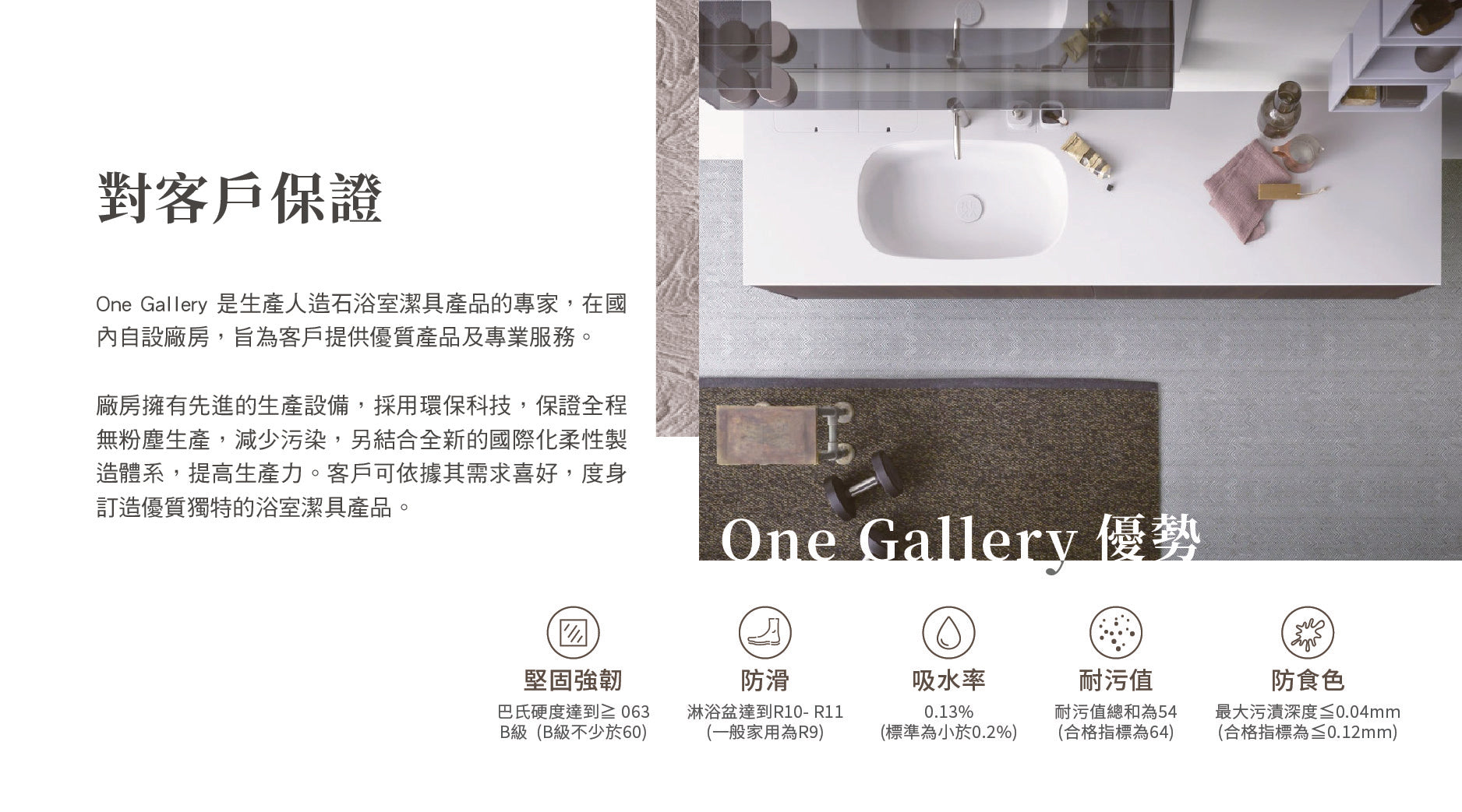 One Gallery 一體式異形柱盆