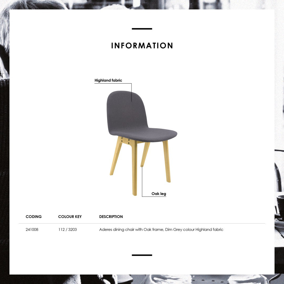 馬來西亞原裝進口實木傢俬 - NC系列 - ADERES餐椅