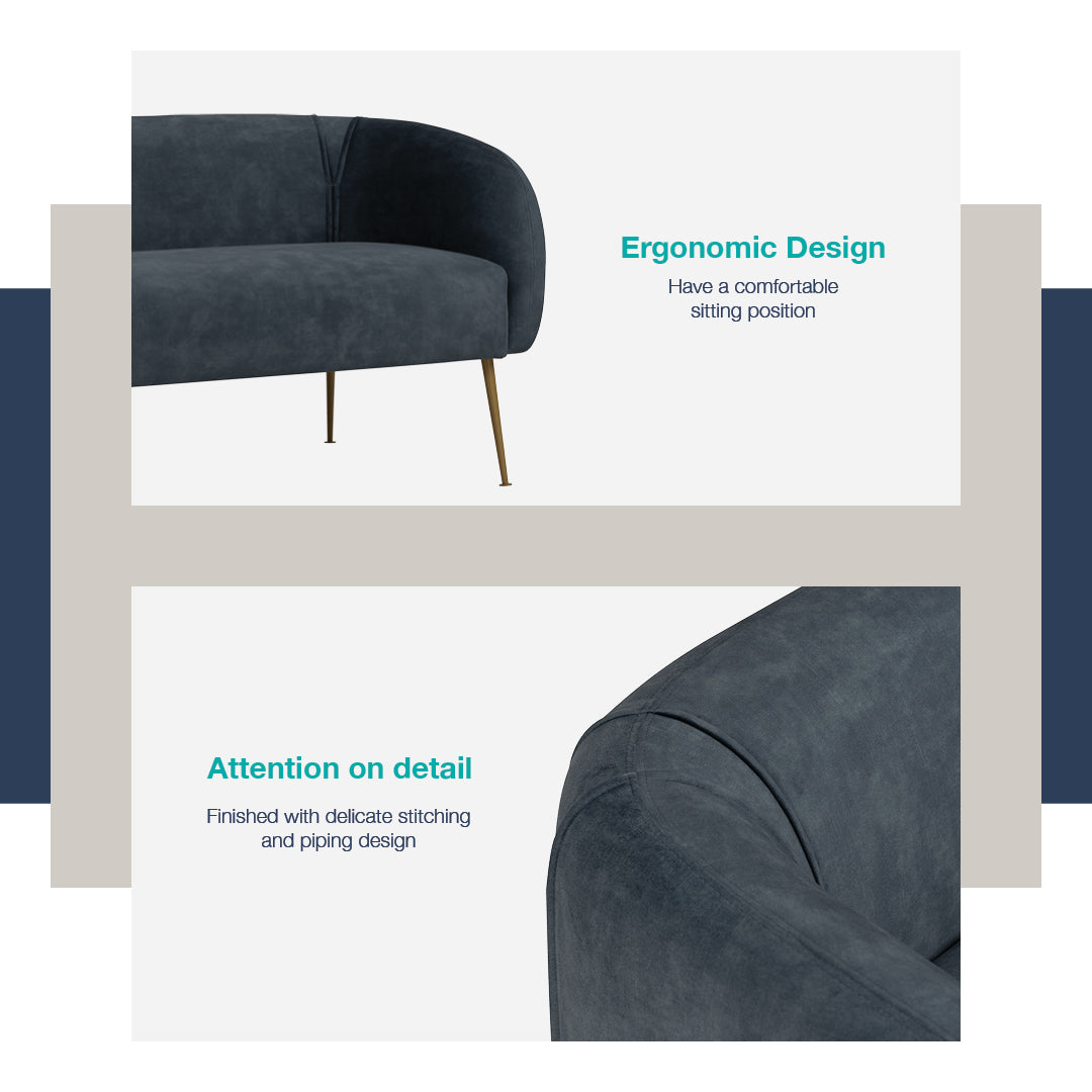 馬來西亞原裝進口實木傢俬 - LU系列 - ALERO雙座位梳化