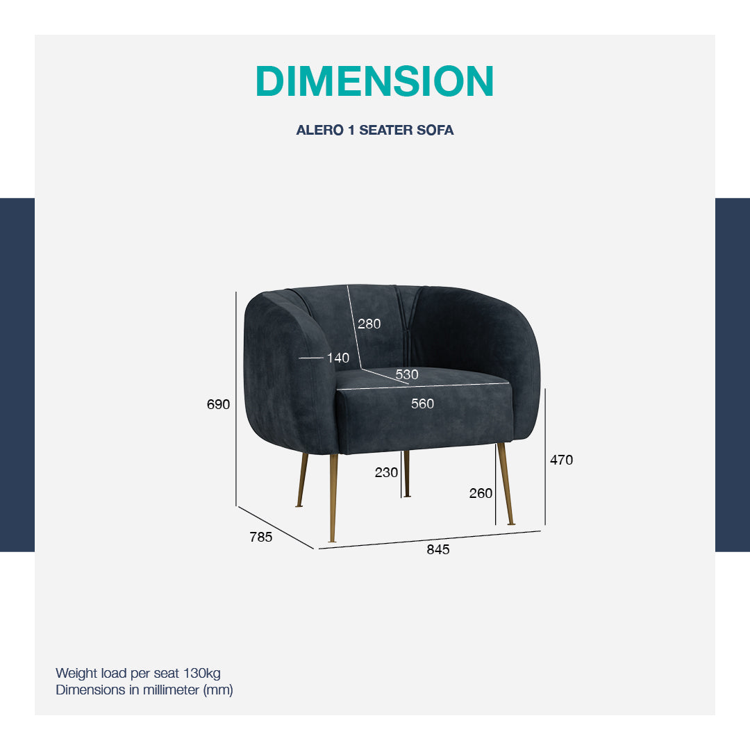 馬來西亞原裝進口實木傢俬 - LU系列 - ALERO單座位梳化