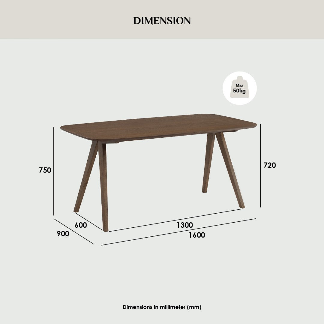 馬來西亞原裝進口實木傢俬 - NZ系列 - ANZAC餐桌