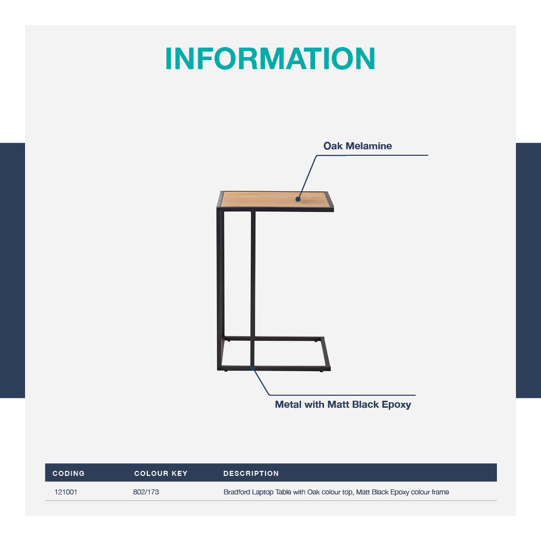 馬來西亞原裝進口實木傢俬 - LU系列 - BRADFORD方形邊几