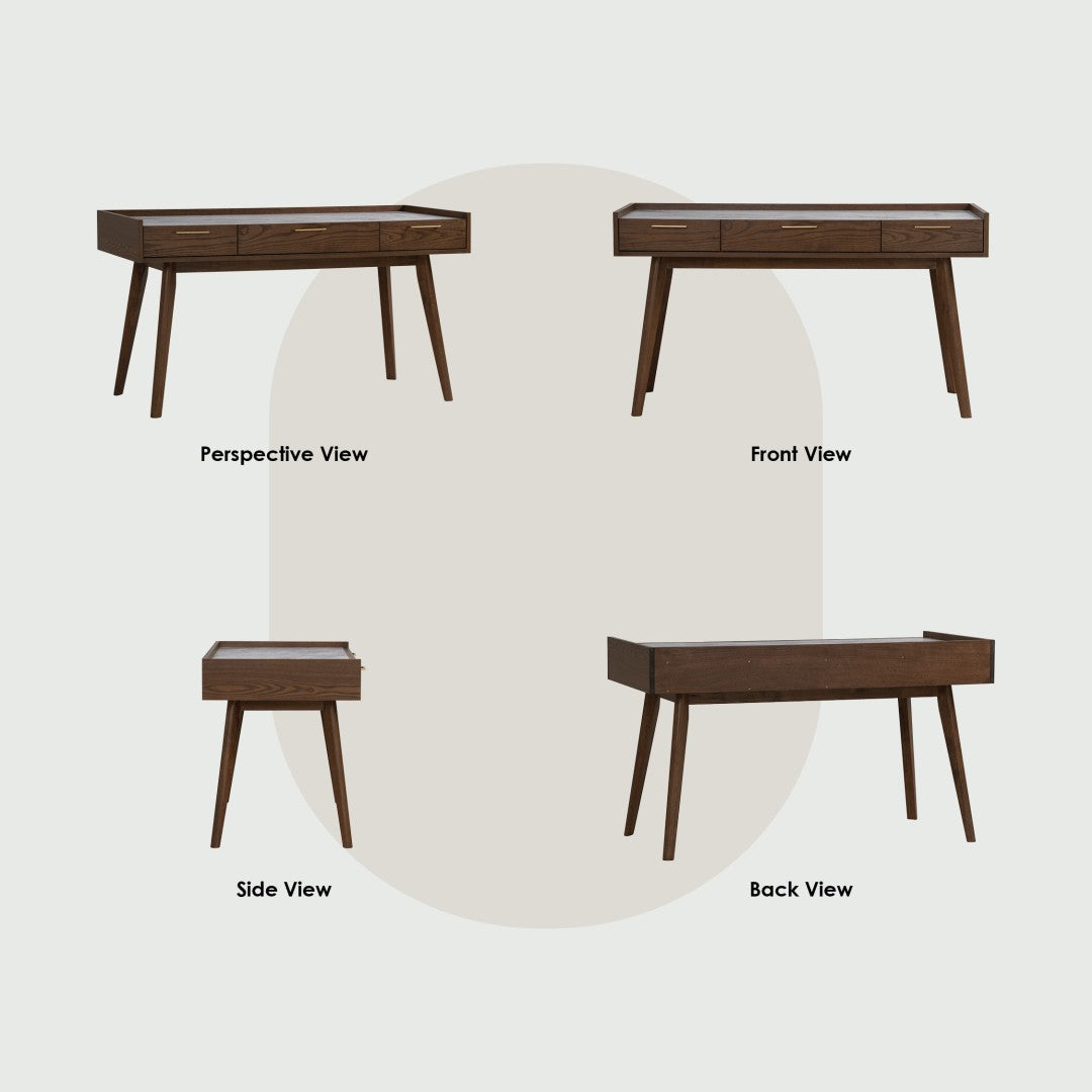 馬來西亞原裝進口實木傢俬 - NZ系列 - BREDA工作書桌