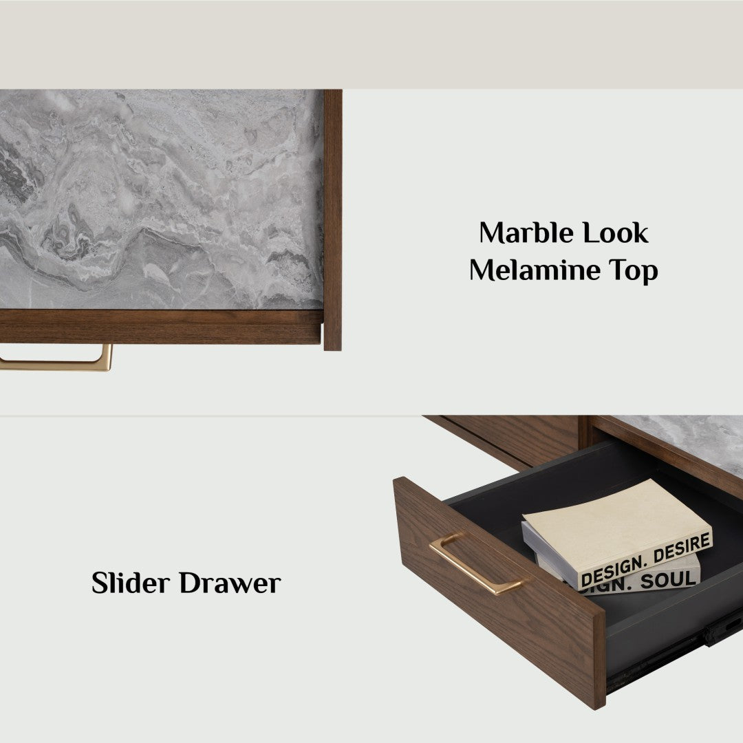 馬來西亞原裝進口實木傢俬 - NZ系列 - BREDA工作書桌