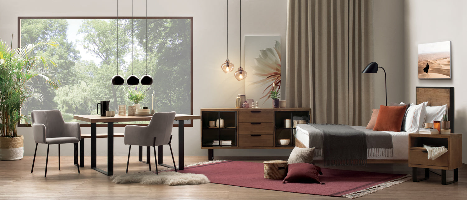 馬來西亞原裝進口實木傢俬 - F系列 - Brighton布萊頓單層抽屜床頭櫃