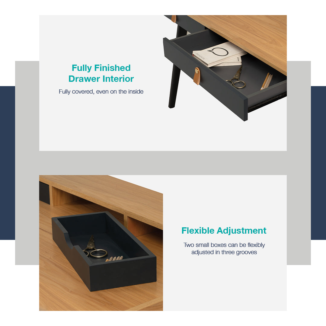 馬來西亞原裝進口實木傢俬 - LU系列 - CASTOR書桌