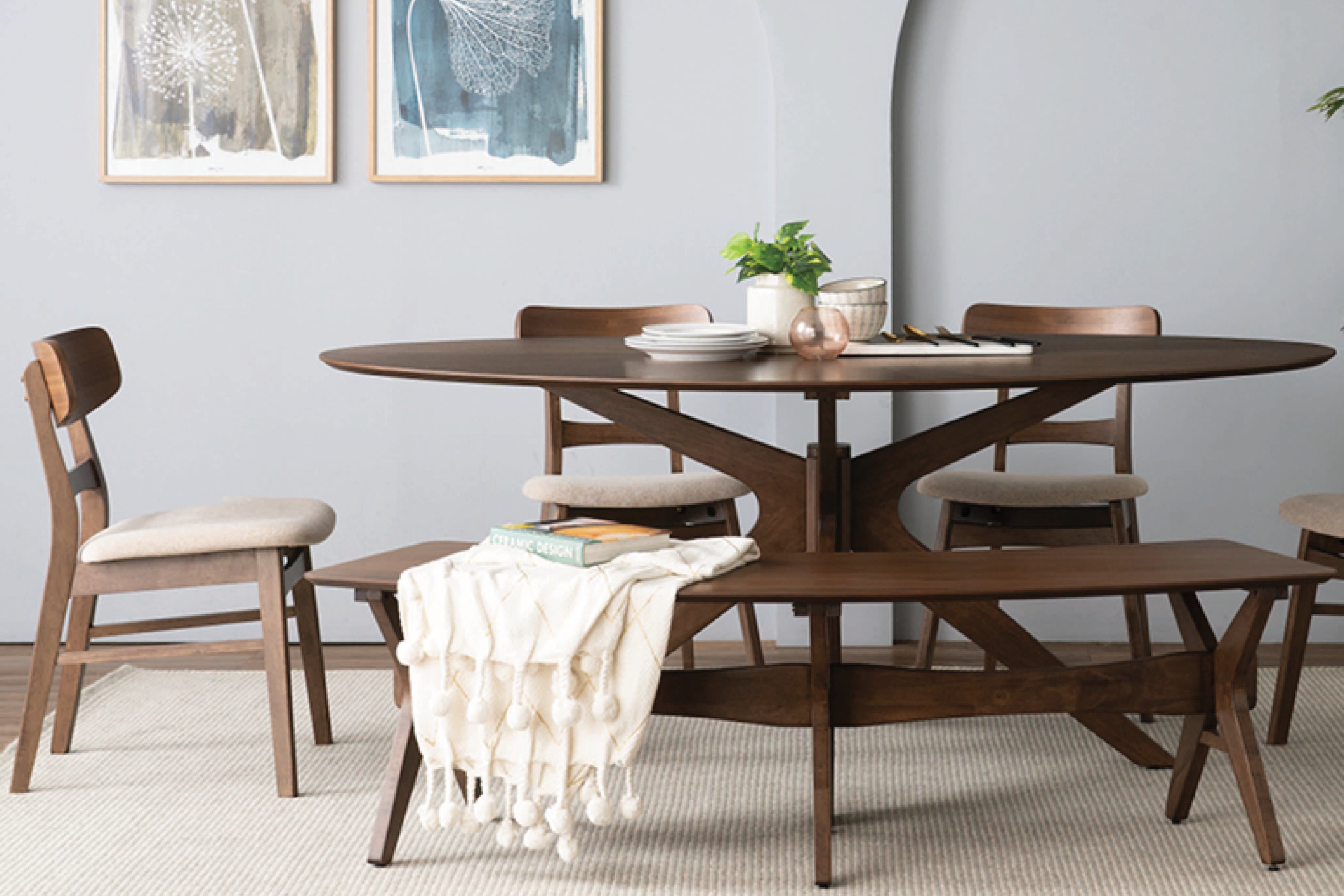 馬來西亞原裝進口實木傢俬 - LU系列 - CONAN圓形餐桌