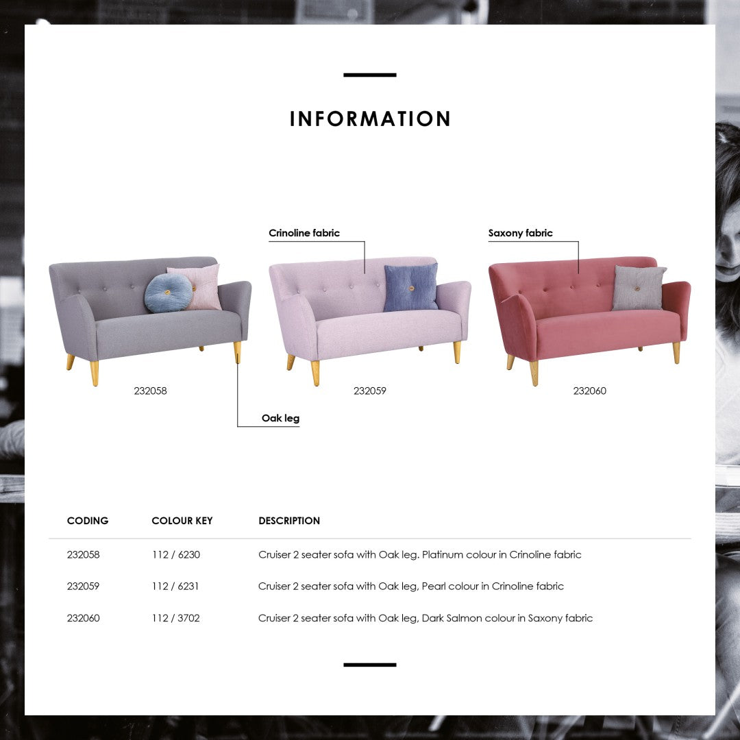 馬來西亞原裝進口實木傢俬 - NC系列 - CRUISER兩座位梳化