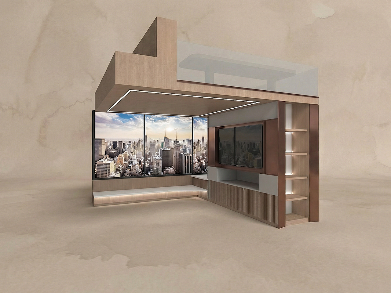 閣樓床多功能客廳