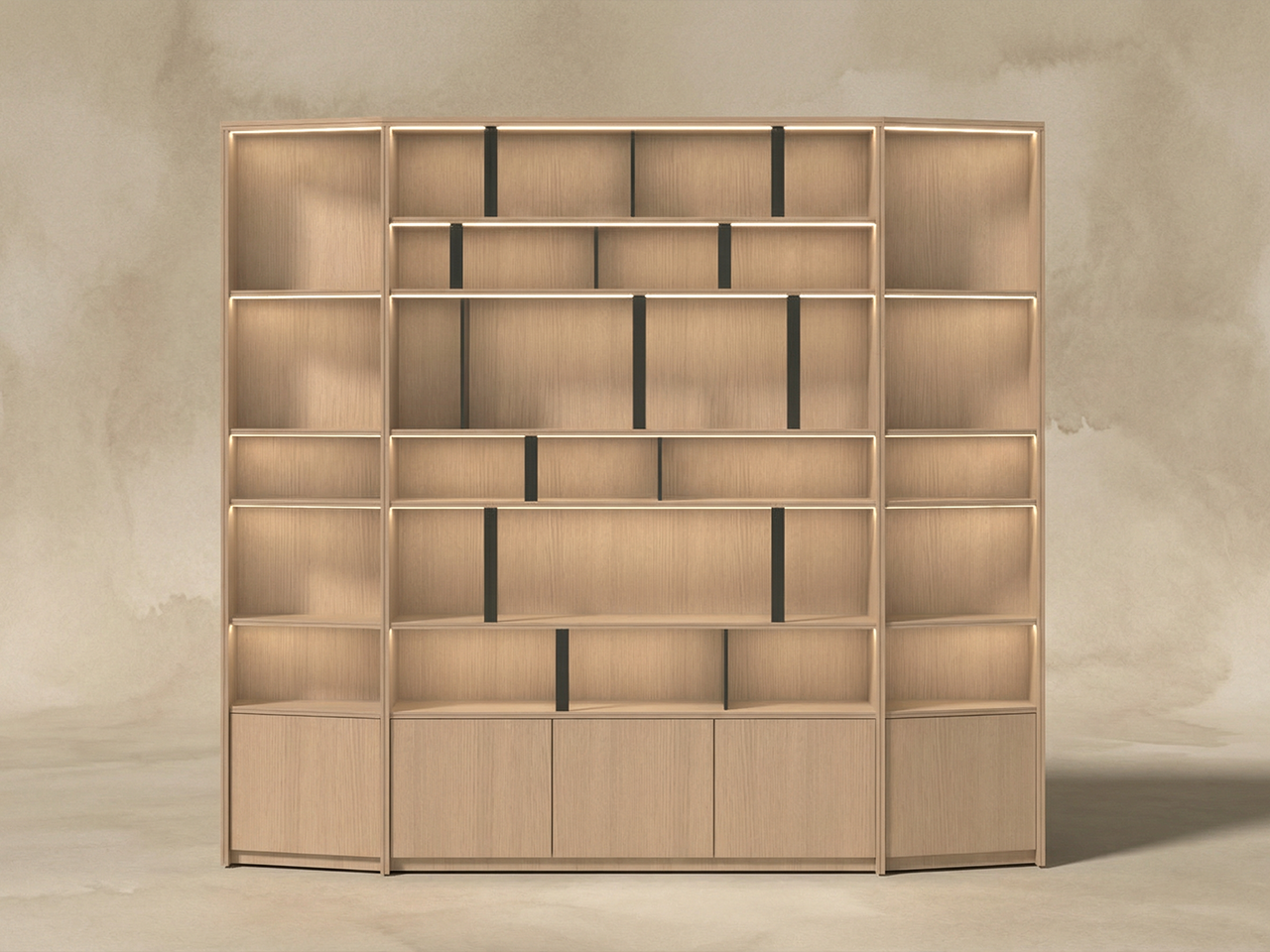 發光層架儲物櫃