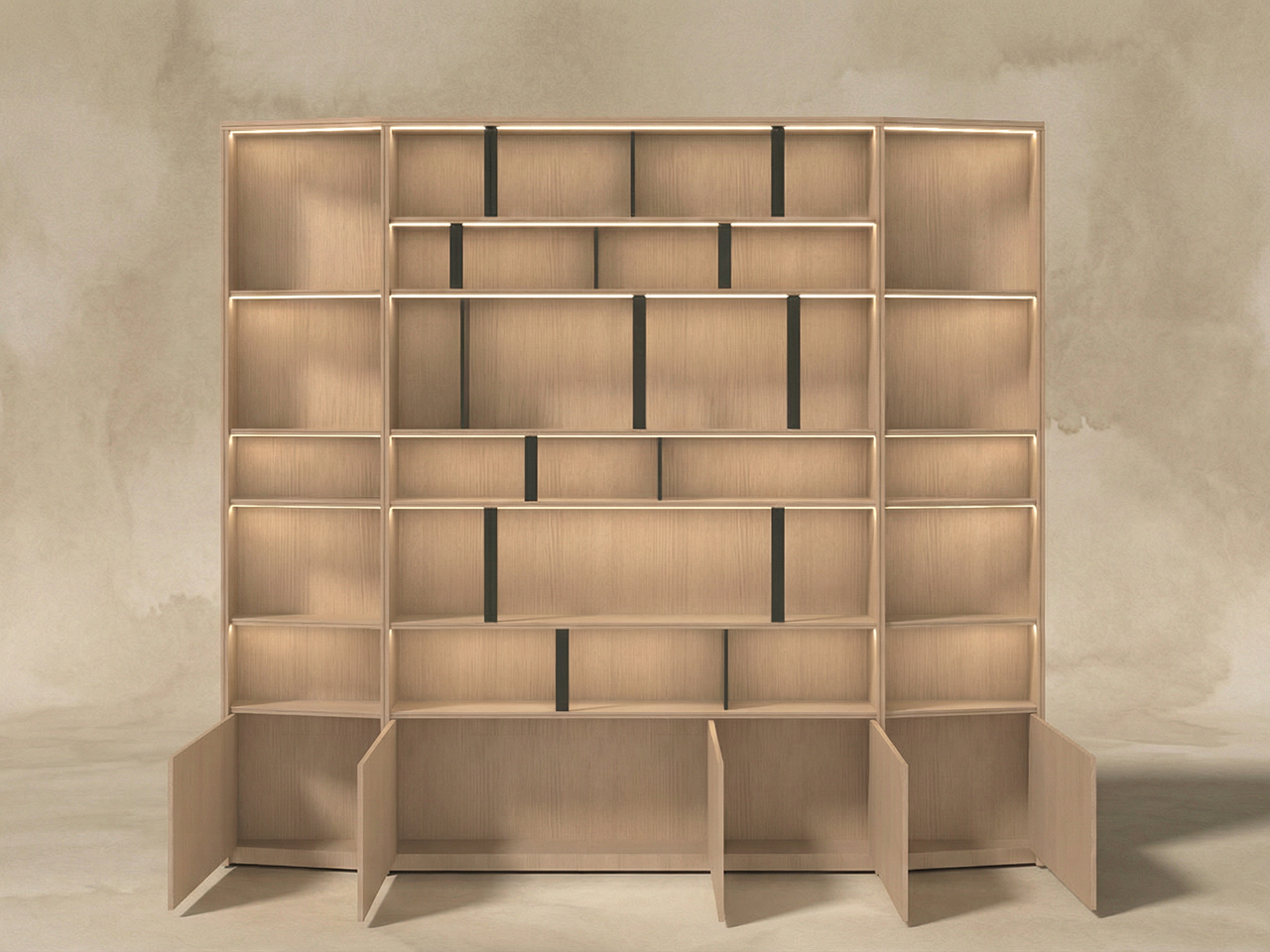 發光層架儲物櫃