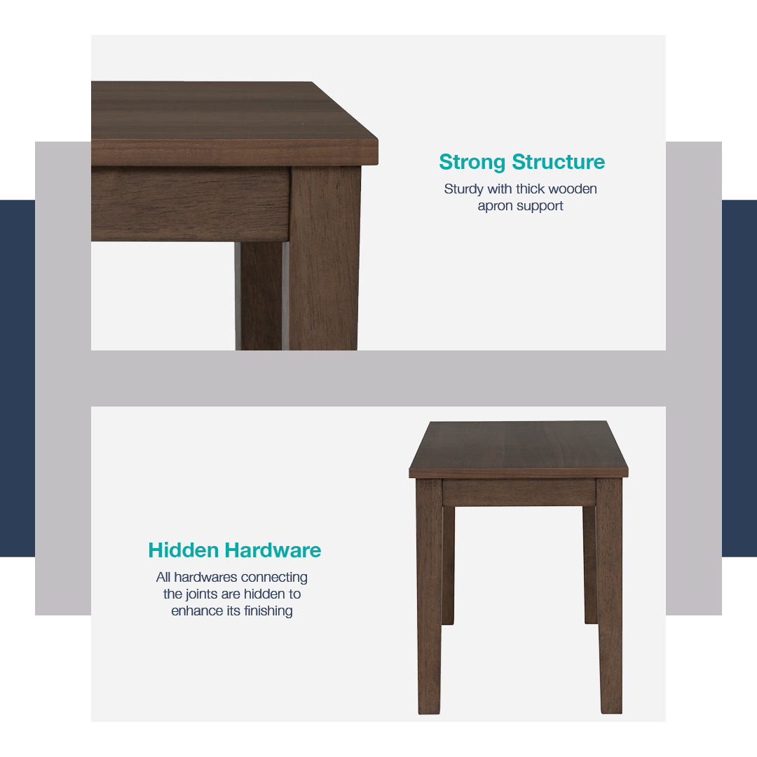 馬來西亞原裝進口實木傢俬 - LU系列 - DITTA 1.0米長凳