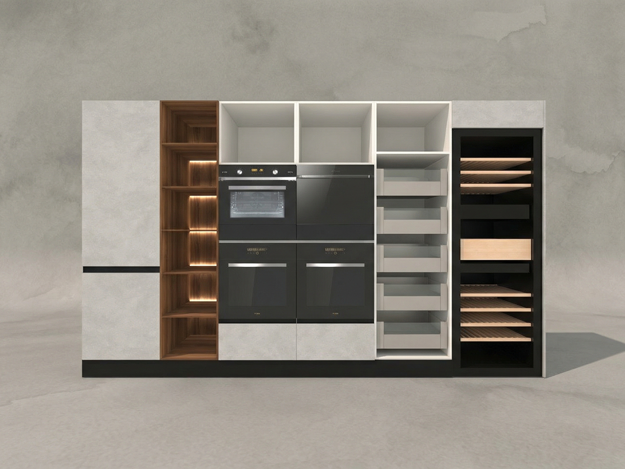 嵌入式多功能櫥櫃組合