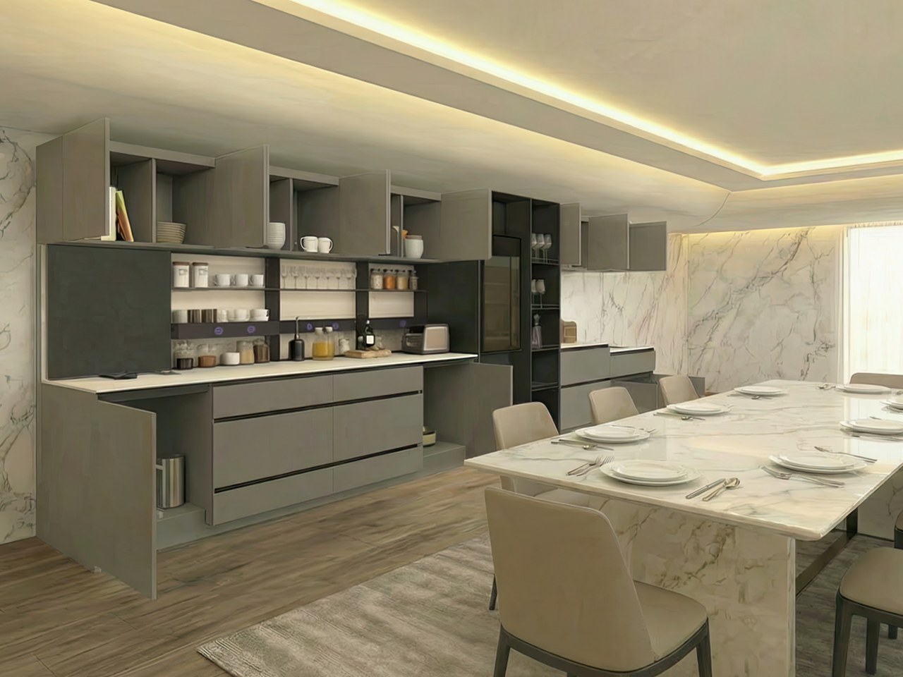 電動升降I型櫥櫃