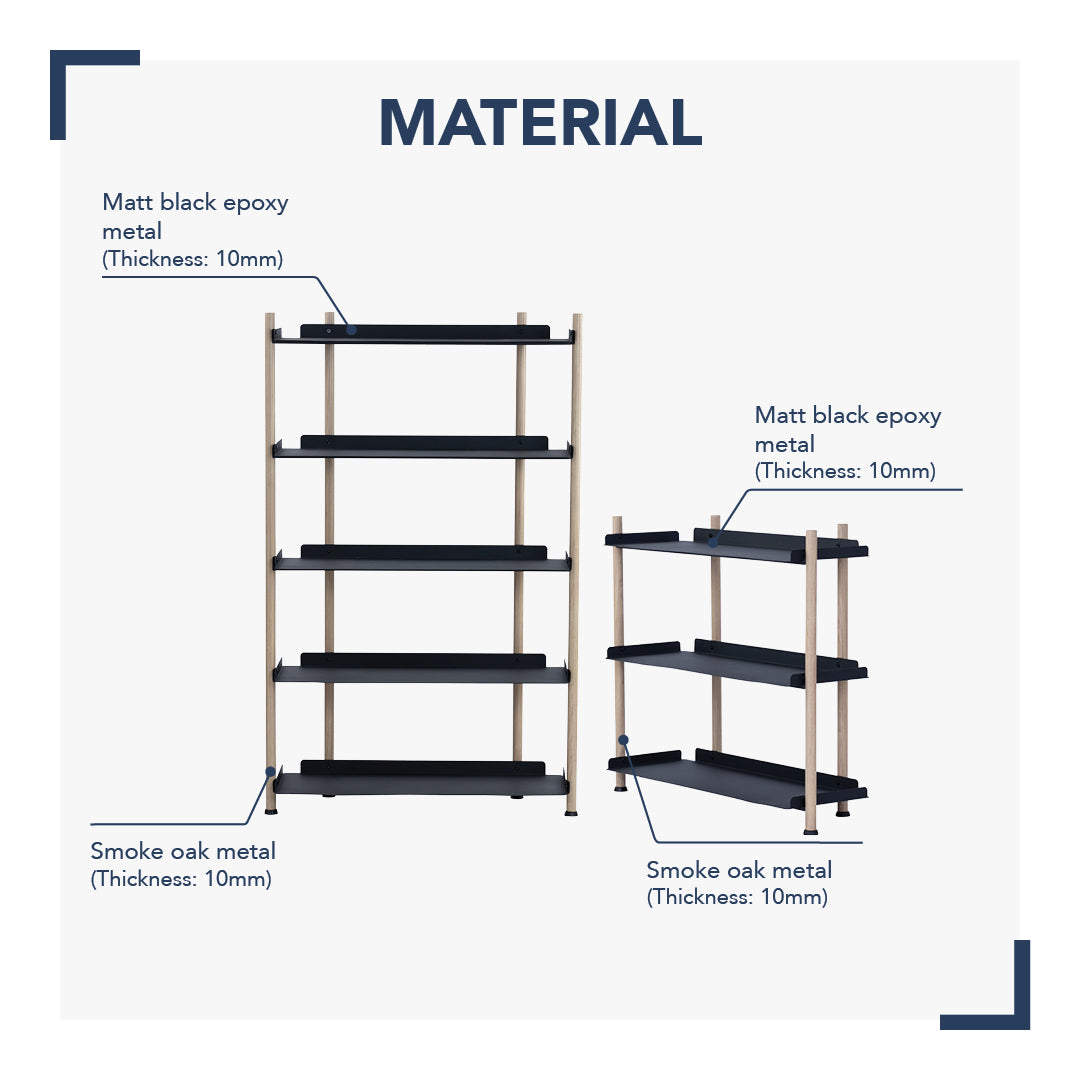 馬來西亞原裝進口實木傢俬 - LU系列 - EMBRY置物架