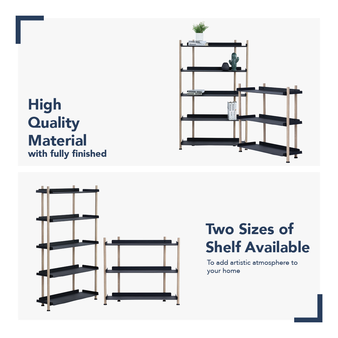 馬來西亞原裝進口實木傢俬 - LU系列 - EMBRY置物架