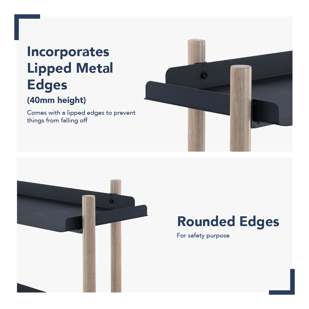 馬來西亞原裝進口實木傢俬 - LU系列 - EMBRY置物架