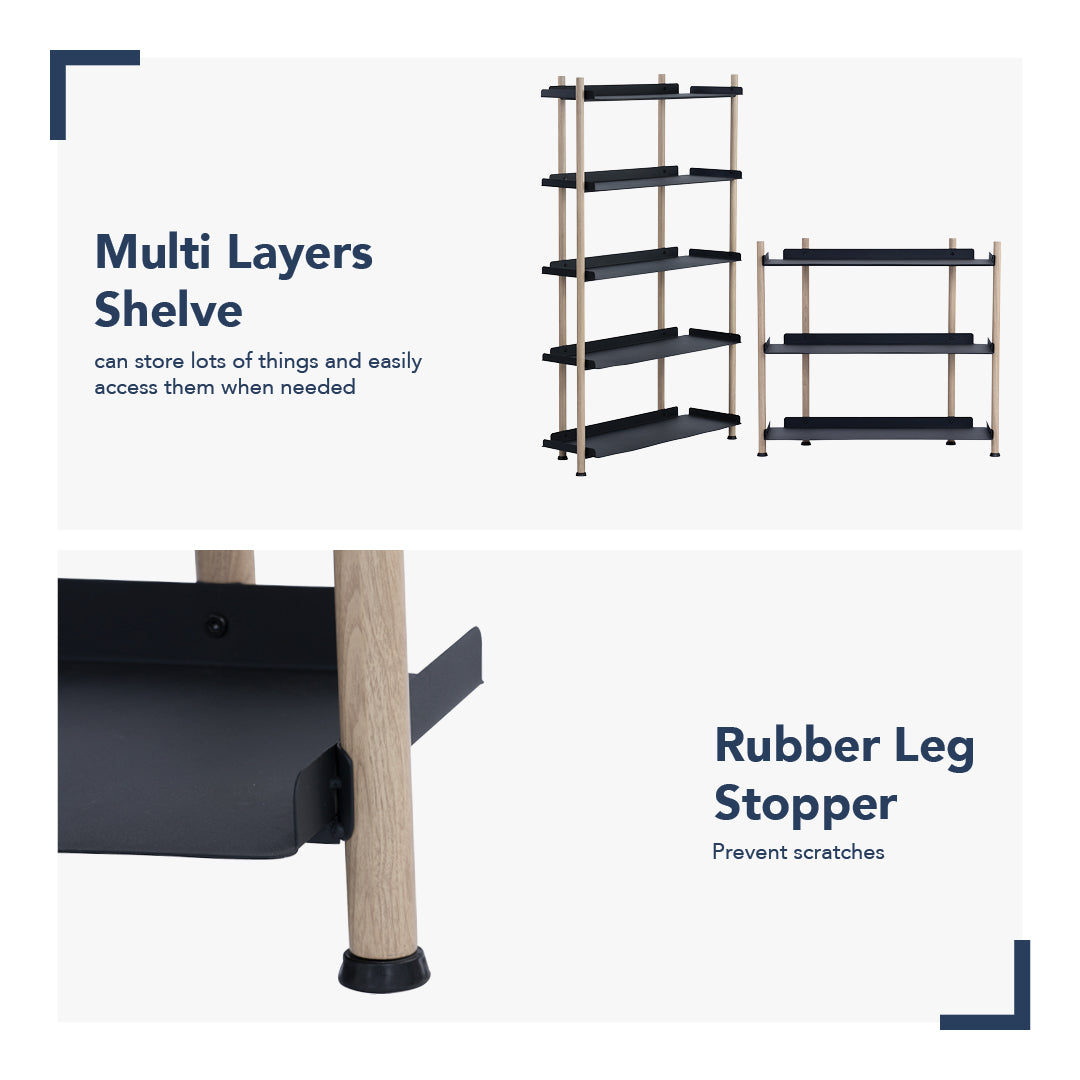 馬來西亞原裝進口實木傢俬 - LU系列 - EMBRY置物架