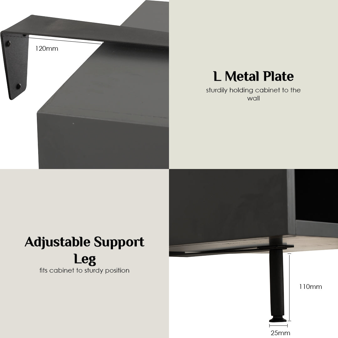 馬來西亞原裝進口實木傢俬 - NZ系列 - FELIPE旋轉式鞋櫃連全身鏡