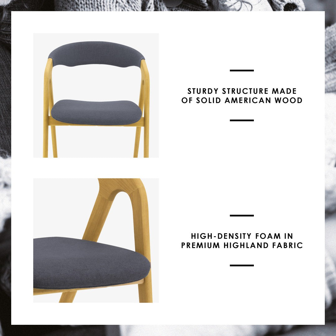 馬來西亞原裝進口實木傢俬 - NC系列 - GANIT餐椅