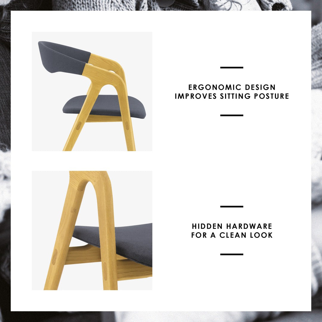 馬來西亞原裝進口實木傢俬 - NC系列 - GANIT餐椅