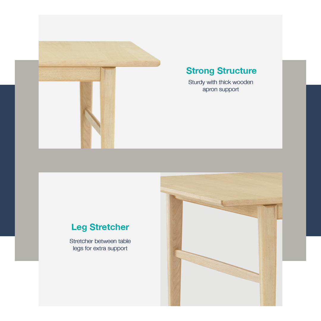 馬來西亞原裝進口實木傢俬 - LU系列 - HAMPTON 延伸餐桌