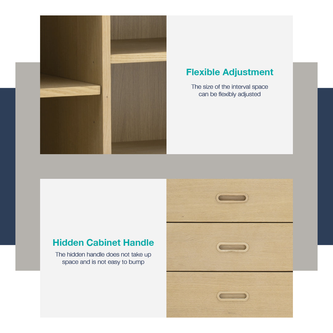 馬來西亞原裝進口實木傢俬 - LU系列 - HAMPTON 1.2米高身儲物邊櫃