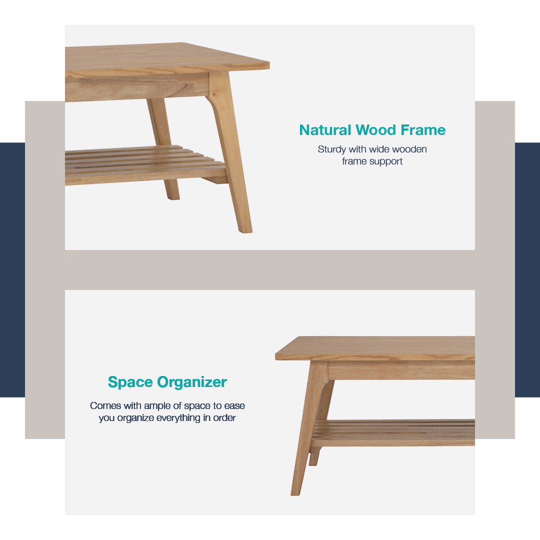 馬來西亞原裝進口實木傢俬 - LU系列 - HARPER茶几
