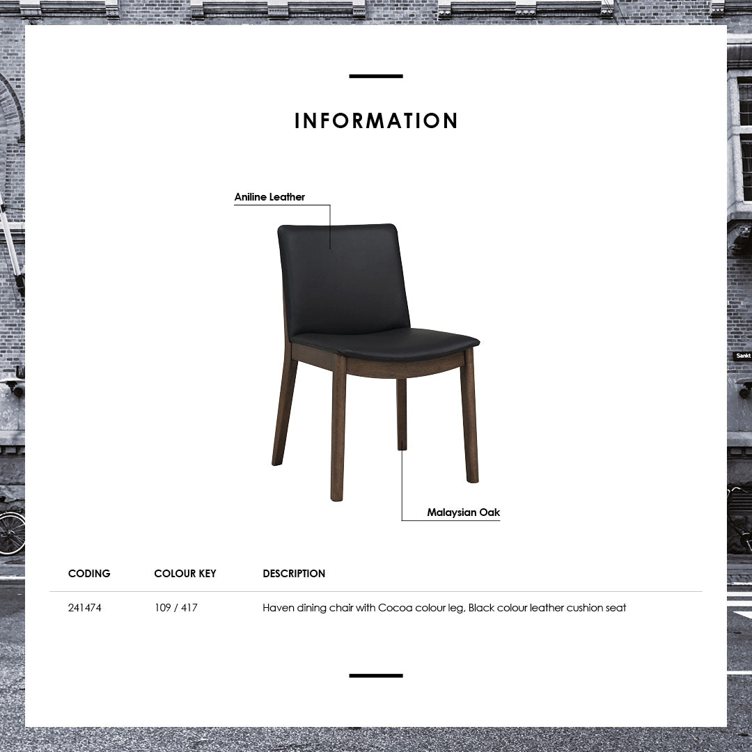 馬來西亞原裝進口實木傢俬 - NC系列 - HAVEN餐椅