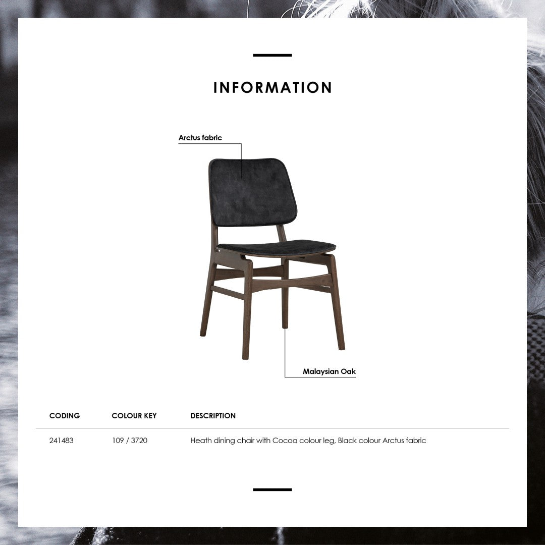 馬來西亞原裝進口實木傢俬 - NC系列 - HEATH餐椅