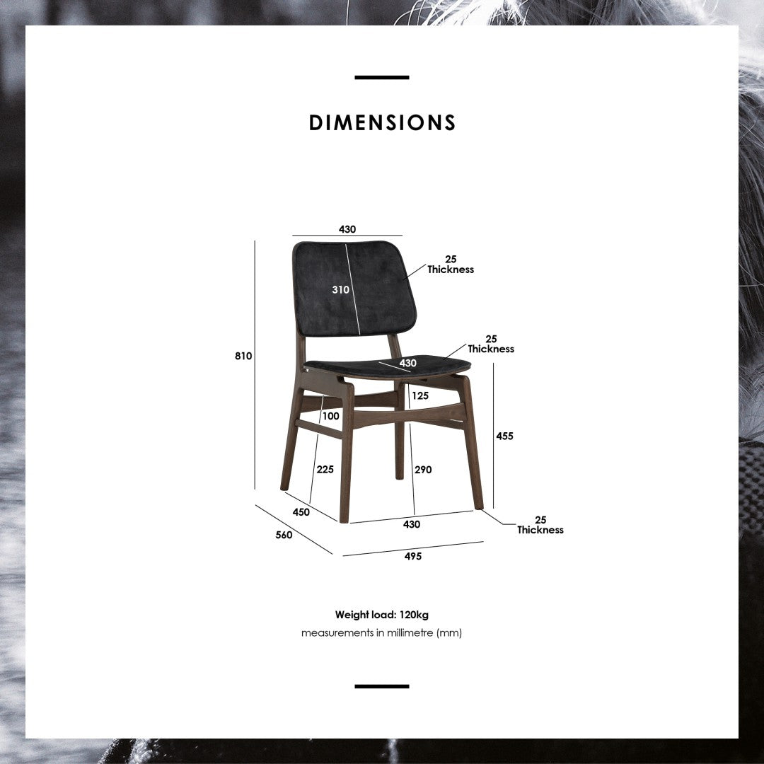 馬來西亞原裝進口實木傢俬 - NC系列 - HEATH餐椅