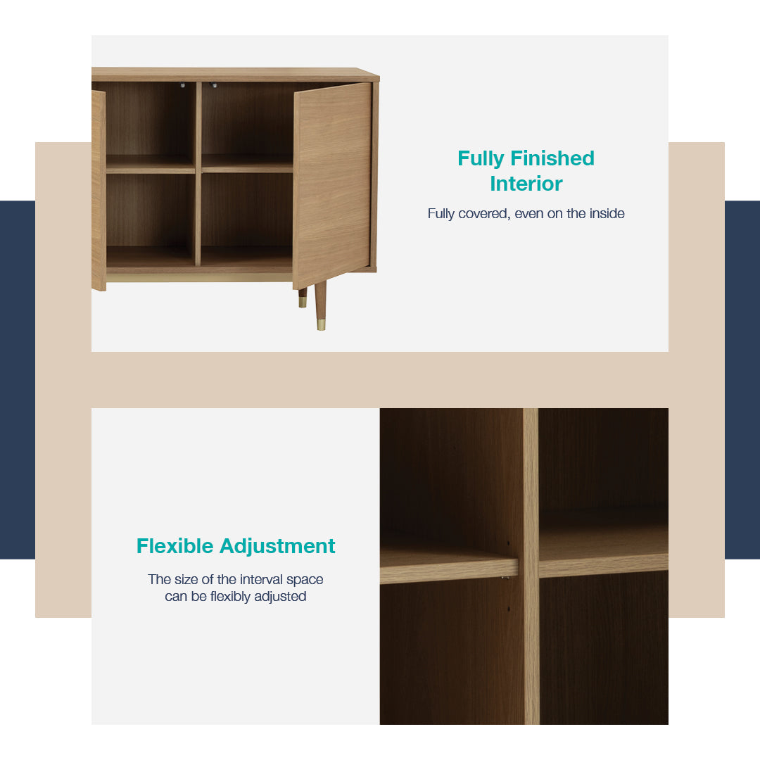 馬來西亞原裝進口實木傢俬 - LU系列 -  HOUSTON 2米儲物邊櫃