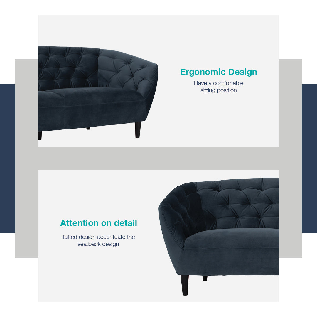 馬來西亞原裝進口實木傢俬 - LU系列 - HUAYRA三座位梳化