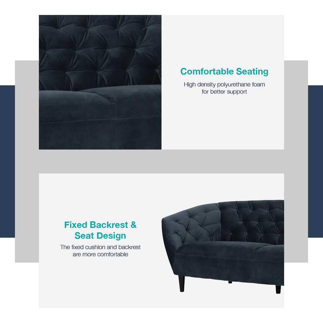 馬來西亞原裝進口實木傢俬 - LU系列 - HUAYRA三座位梳化