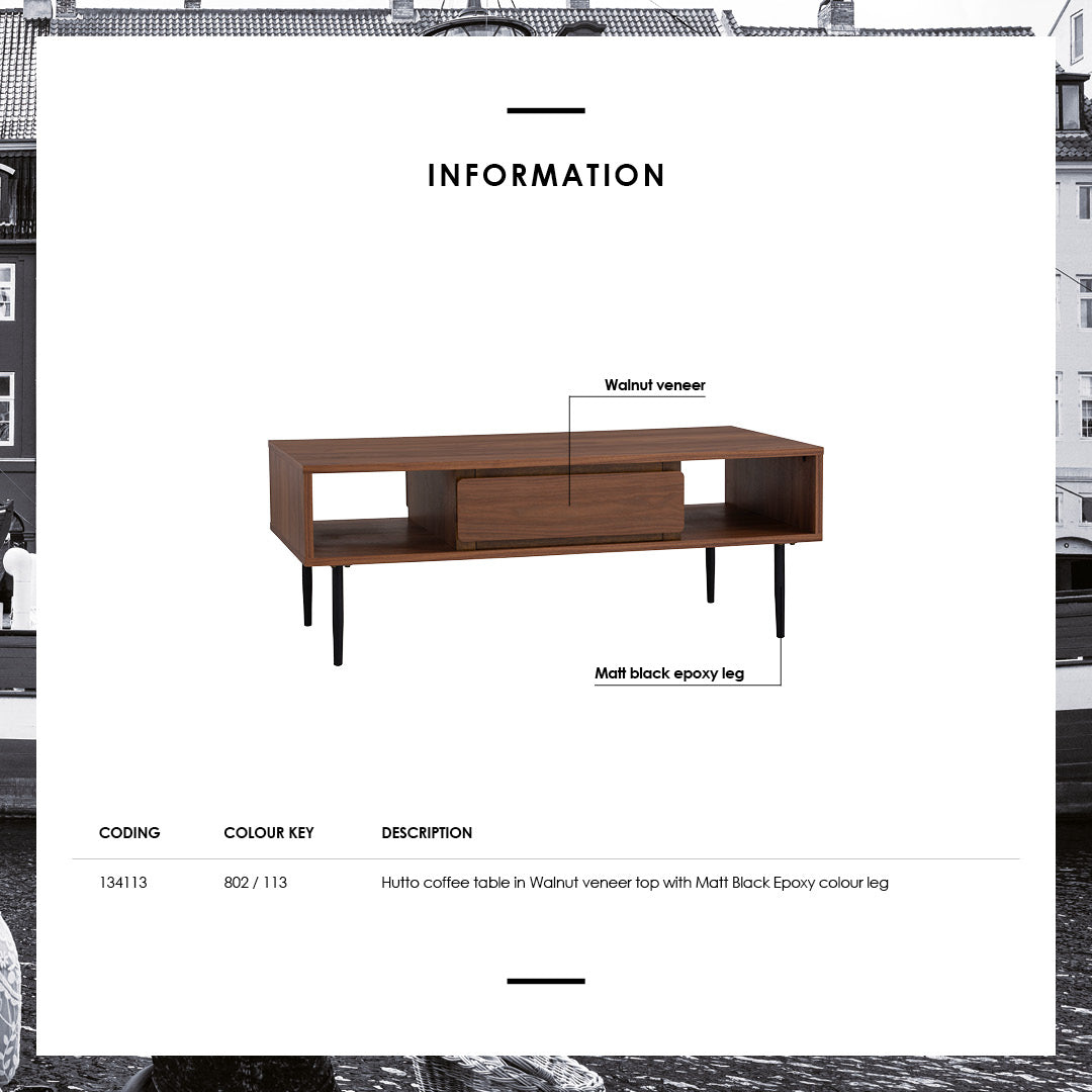 馬來西亞原裝進口實木傢俬 - NC系列 - HUTTO茶几