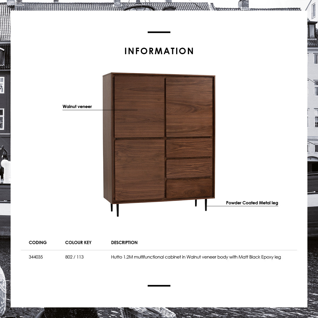 馬來西亞原裝進口實木傢俬 - NC系列 - HUTTO多用途儲物櫃