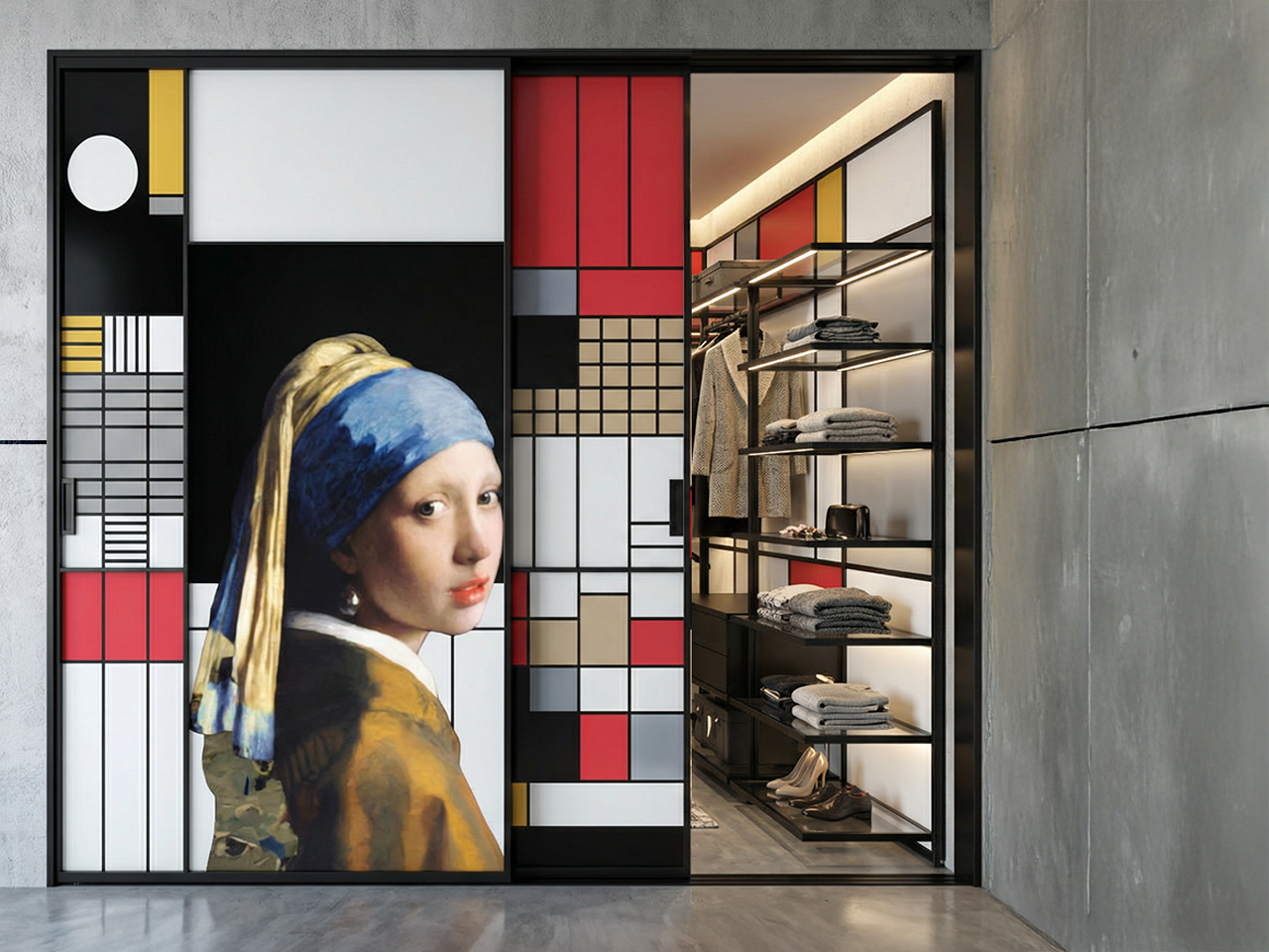 特色藝術玻璃門