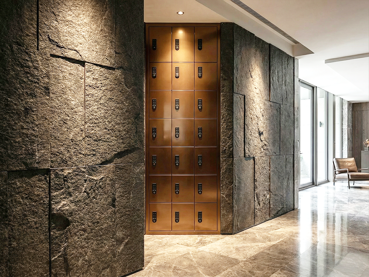 牆身嵌入式金屬信箱櫃