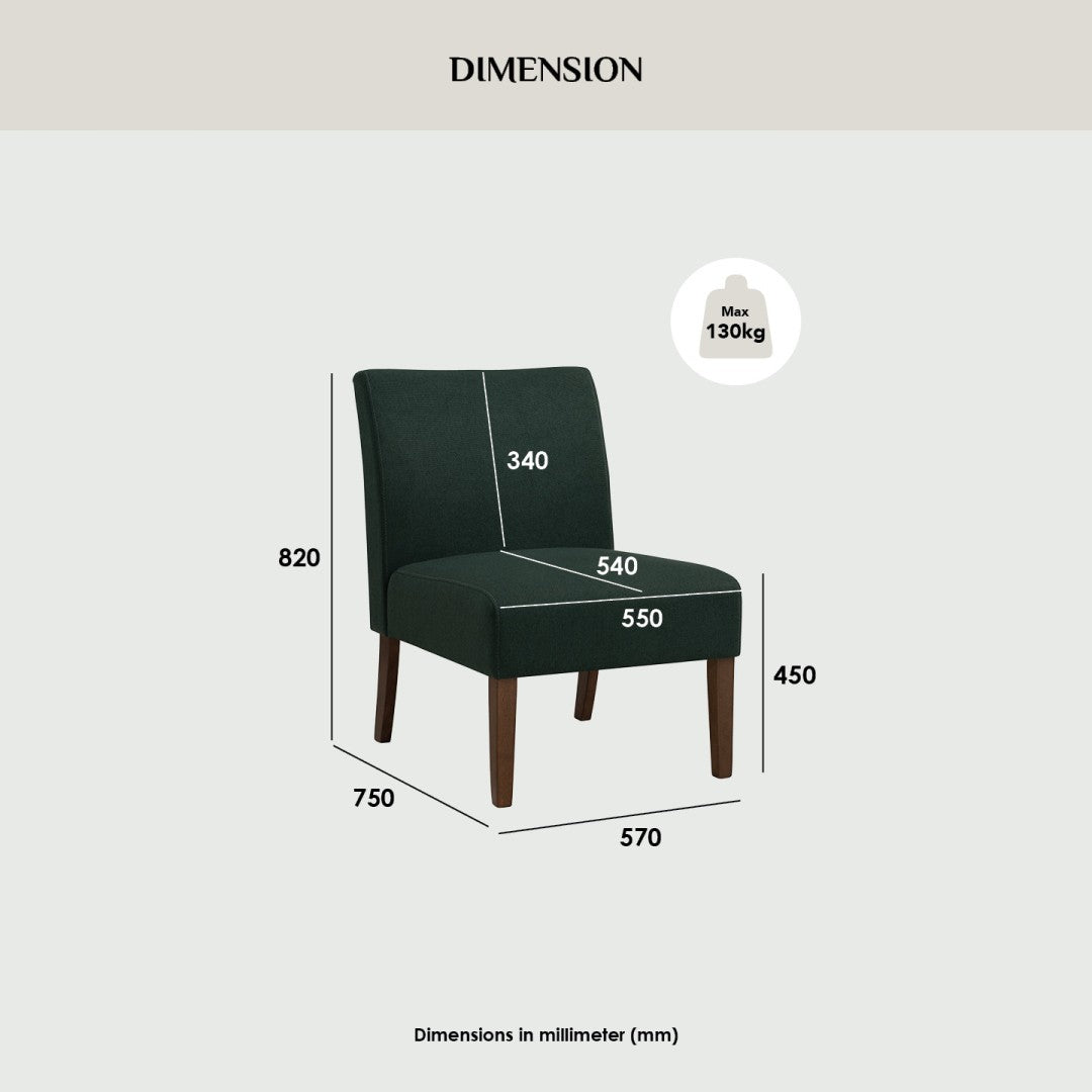 馬來西亞原裝進口實木傢俬 - NZ系列 - JOLLY休閒椅