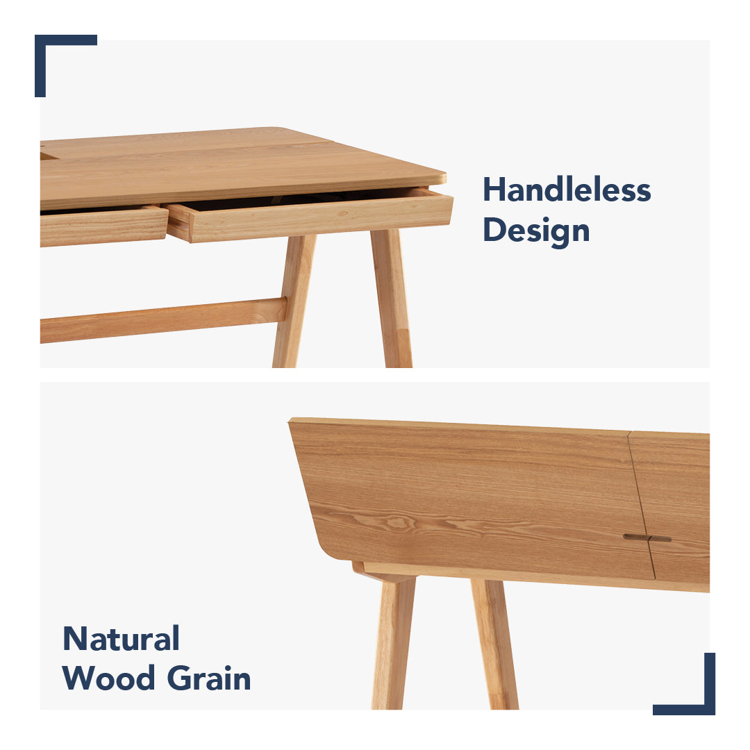 馬來西亞原裝進口實木傢俬 - LU系列 - KEIR書桌