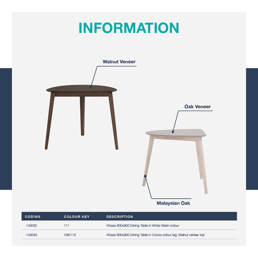 馬來西亞原裝進口實木傢俬 - LU系列 - KHASA餐桌