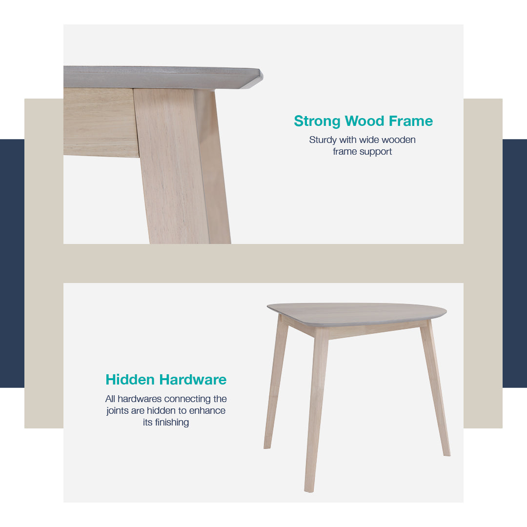 馬來西亞原裝進口實木傢俬 - LU系列 - KHASA餐桌