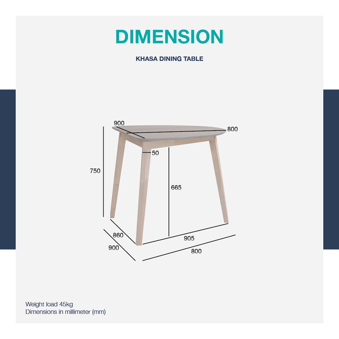 馬來西亞原裝進口實木傢俬 - LU系列 - KHASA餐桌