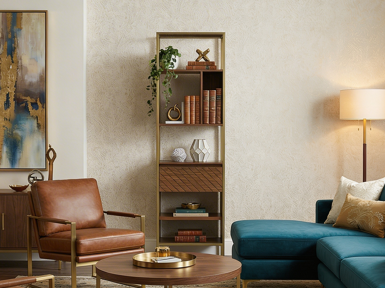 威靈漢姆單邊落地書架