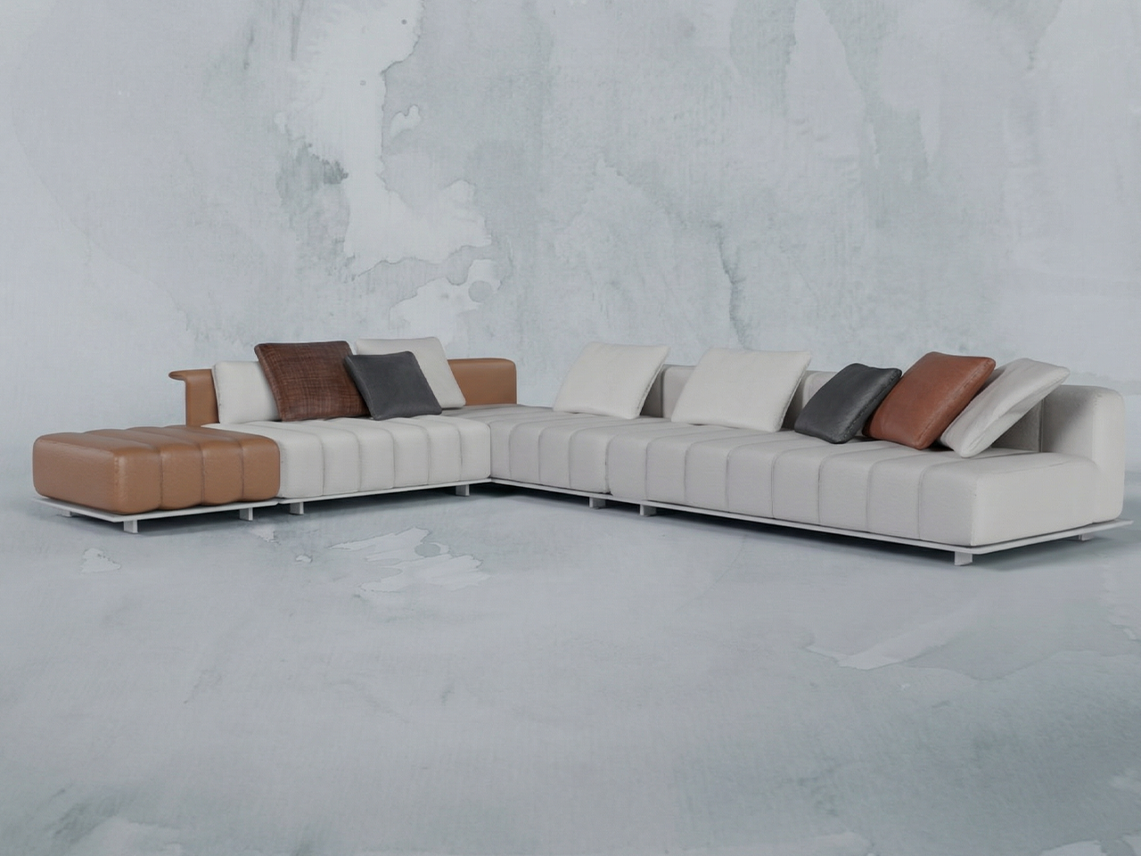 L型輕奢組合梳化