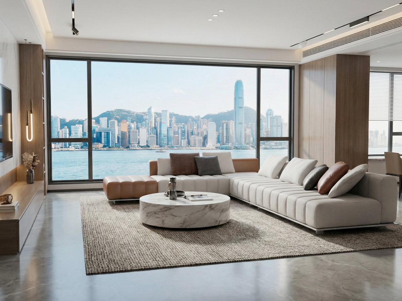 L型輕奢組合梳化