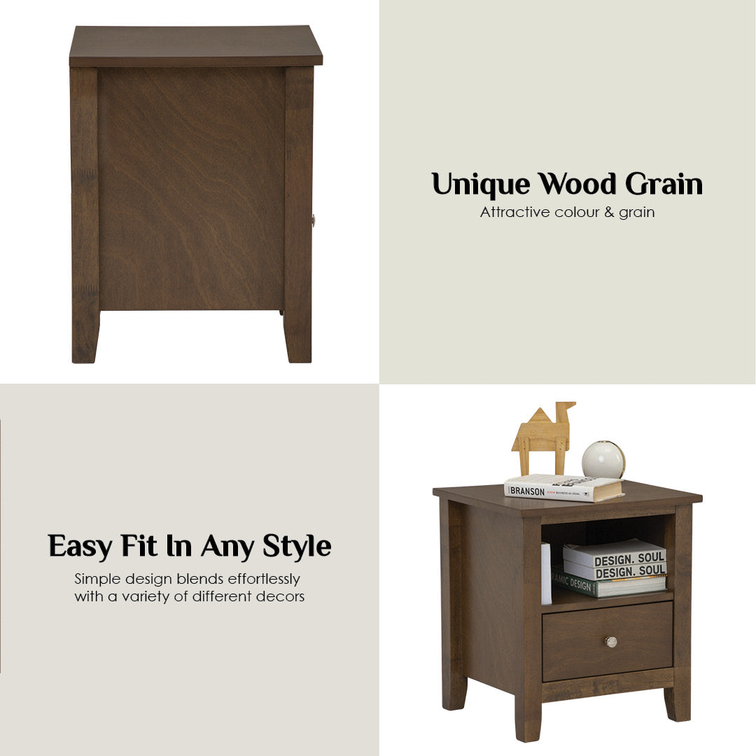 馬來西亞原裝進口實木傢俬 - NZ系列 - LAIDE床頭櫃