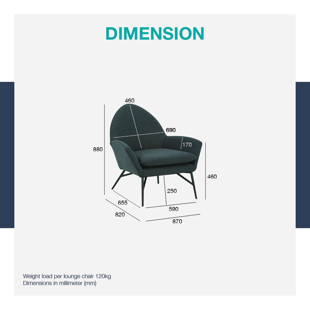 馬來西亞原裝進口實木傢俬 - LU系列 - LAVINDA單座位梳化