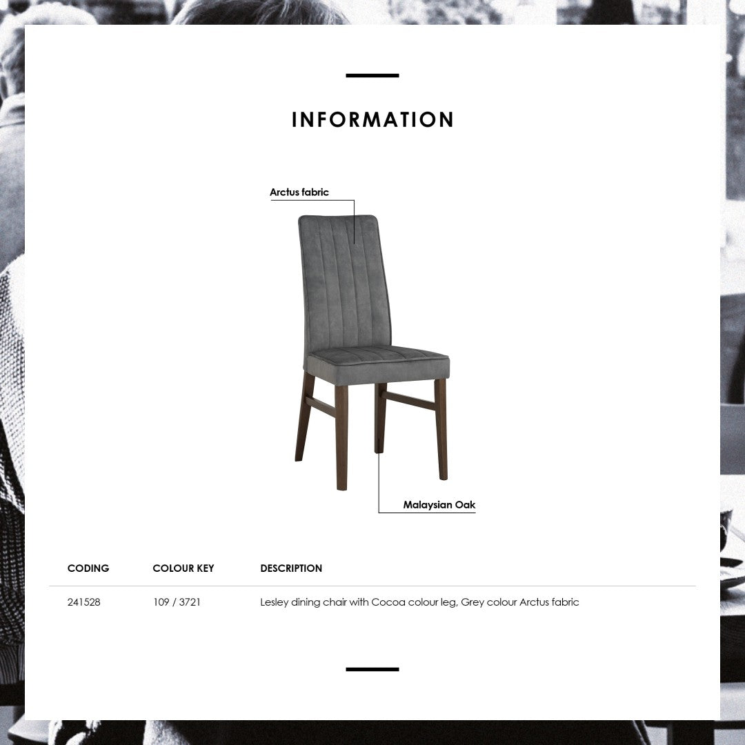 馬來西亞原裝進口實木傢俬 - NC系列 - LESLEY餐椅